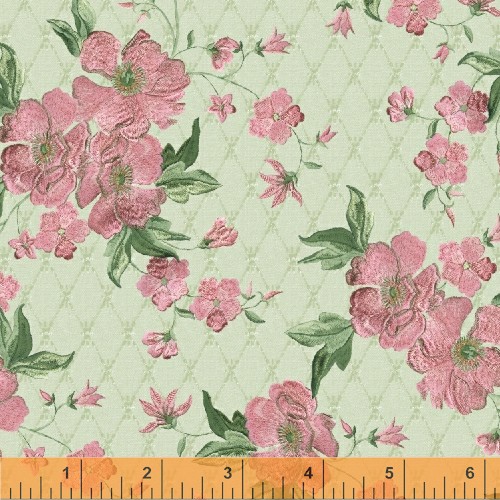 Small Lattice Floral - Green Small Lattice Floral - Green