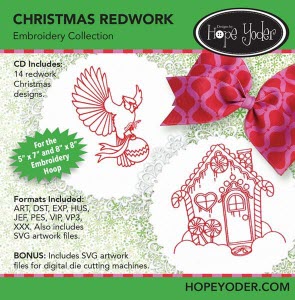 Christmas Redwork Embroidery Collection Christmas Redwork Embroidery Collection