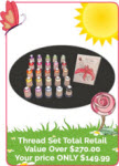 Love of Lilies Thread Set + CD Love of Lilies Thread Set + CD