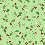 Jingle all the Way - Holly & Berries Green - More Details Jingle all the Way - Holly & Berries Green - More Details